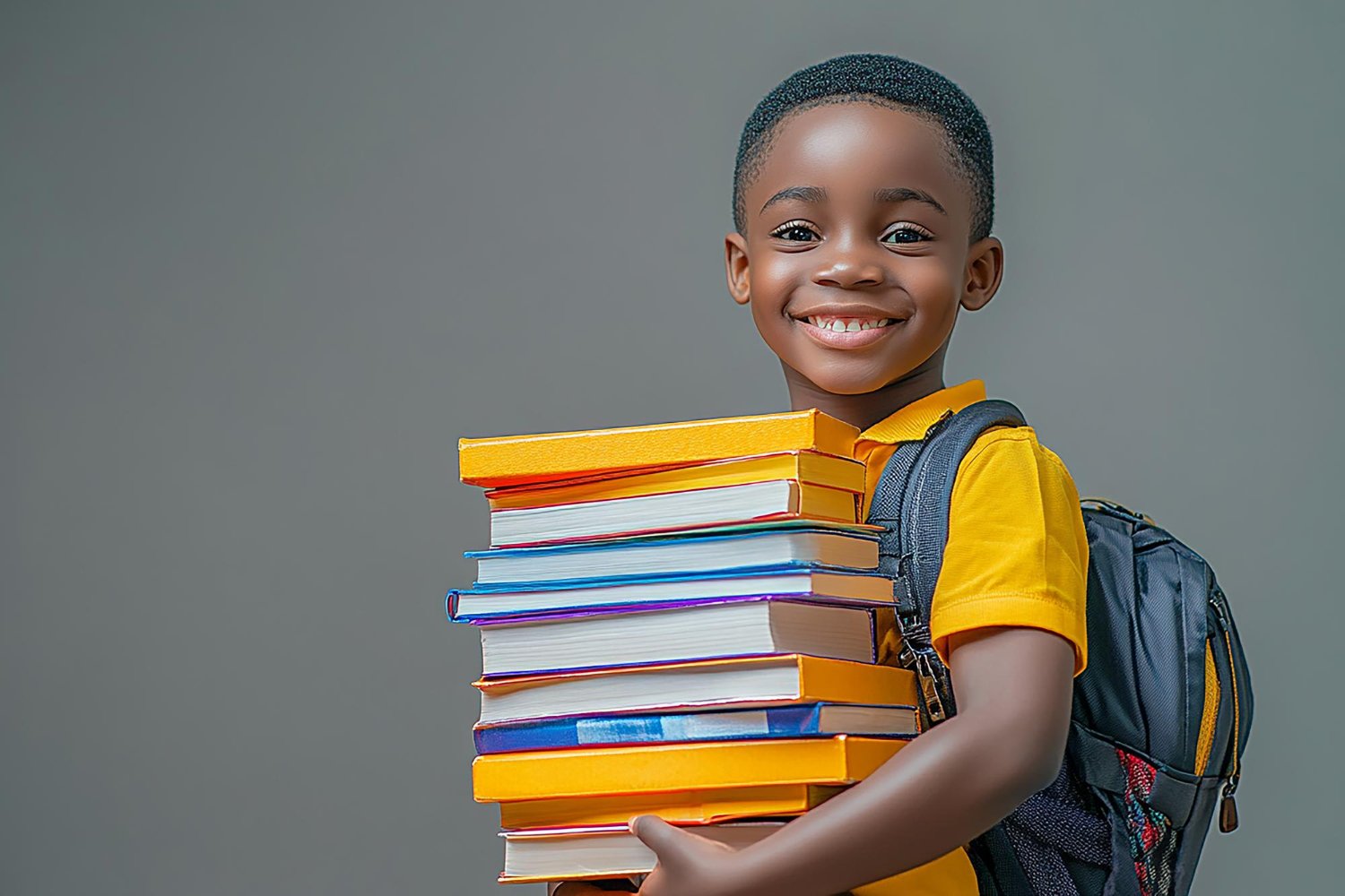 Garcon avec livres